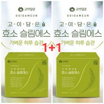 1+1) 고이담은 발효효소 슬림에스 탄수화물 단백질 지방분해 효소 3g*60포 2박스 (120포) 다이어트