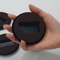 ABS 의자바퀴고정 의자발 고정캡 커버패드 브라운 5P, 브라운 ABS