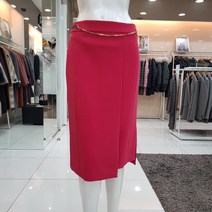 조이너스 언발 기장 체인장식 스커트-JAAW1CQS220(레드 블루)