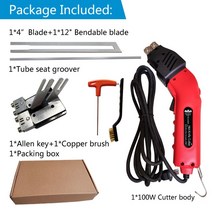 가죽커터 가죽기계커터 열 나이프 폼 커터 전기 폴리스티렌 핫 커팅 그루빙 머신 휴대용 스티로폼 스폰지 EVA 커터 DIY 절단 도구, 10.EU - KS100 small groover