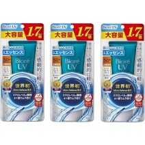 비오레 썬크림 UV 아쿠아리치 워터 에센스 85g 3개