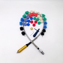 미니광택기 소형 자동차 차량용 폴리셔 106cm 유연한 샤프트 회전 도구는 그라인더 셔, 38pcs 골드