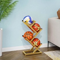 철제 농구공 축구공 공 정리대 보관 전시대 랙 거치대, 4단 골드, 단일사이즈
