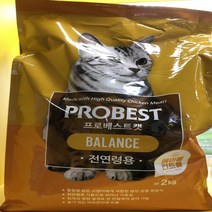 프로베스트 캣 밸런스 고양이 반려묘 사료 2kg, 없음