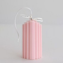 타워캔들 양초 향초 오브제 홈데코 촬영소품, 핑크