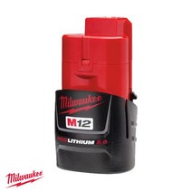 밀워키 배터리 M12B2 12V 2.0Ah_(1EA), 1개