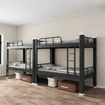 수면캡슐 게스트하우스 다락방 만들기 스페이스침대 2층침대 성인 침대, 1200x2000  블랙 프레임