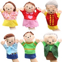 리앤킴 사람 봉제 인형 손가락 인형극 공연 YD165, 6인 A