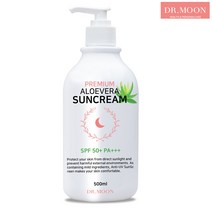 [무료배송]닥터문 프리미엄 대용량 500ml 알로에베라 선크림 SPF50+ PA+++