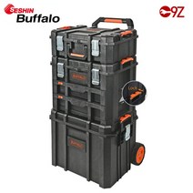 세신버팔로 SB-SET2 하드 박스 스택형 공구함 세트, 1세트