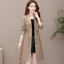 여성 코트 간절기 롱코트 캐주얼 슬림핏 자켓 인박카072