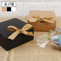 블루몬 접이식 사각 상자 포장 봉투 선물 납작사각 무지 쇼핑백 백 케이스 대 - 화이트