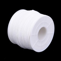 양초 캔들 심지61m X 2.5mm 스풀 코튼 스퀘어 브레이드 캔들 심지 코어 양초 제작 용 1 개, 한개옵션0