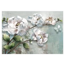 명품카페트 체크러그 Alfombra 인쇄 플란넬 지역 깔개 녹색 잎 파란색 꽃 패턴