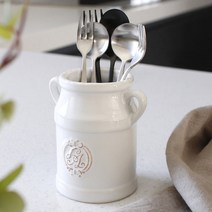 LA 양손 핸들 티스푼 꽂이 티스푼통, 단품, 단품