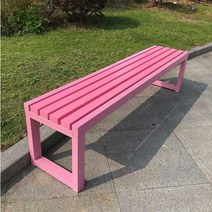 핑크 등받이 없는 공원 벤치 컬러 의자 테라스 마당 조경 정원 2m, 09 핑크 1.2mx40cmx85cm 등받이