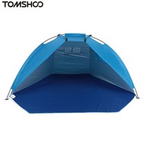 CBay Tomshoo Beach Tent Sun Shelter 낚시 피크닉 해변 공원 UV 보호 초박형 여행 텐트를위한 낚시를위한 야외 스포츠 선샤이드 텐트 가족 친구 캠핑 텐트, Blue