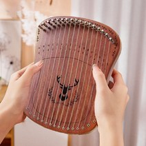 악기점 톤 스트링 하프 거문고 휴대 핑거 플레이 현 마호가니 하프 오르간 튜닝 레버, 블루박스형