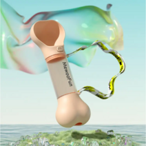 잼잼놀이터 강아지물통 강아지 물병 풉백물병 똥츄물병, 피치파우더