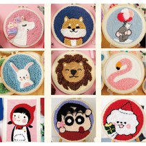 펀칭자수 펀치니들 펀칭니들 펀치니들자수 니들펀치 프랑스자수, 1개, 20.별밤