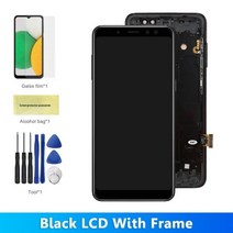 A530 A530F A530F/DS 디스플레이 화면 삼성 갤럭시 A8 Lcd 터치 스크린 디지타이저 어셈블리 교체 프레임, Black With Frame