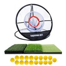 이동식 골프 스윙 텐트 팝업 치핑 네트 실내 및 실외 훈련 연습, 3.NET18 볼투어