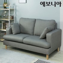 에보니아 에보니아 디바 패브릭/패브릭룩방수가죽 2인쇼파 [쿠션구성 방수소파], 패브릭_다크그레이