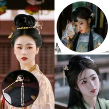 [다이나몰] 진주 자개 나비 포인트 금장 메탈비녀 3종 택1