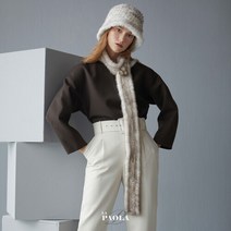 [론칭가 79000원]파올라(LaPaola) 밍크 니팅 머플러
