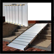 휠체어 슬로프 경사판 차량 진입 이동형 간이 발판, 길이 3260X폭 750mm