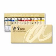 골드 알파 한국화물감 채향 15ml 12색, 본상품