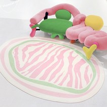 지브라 비정형 러그 거실 소파 카페트 비비드 칼라