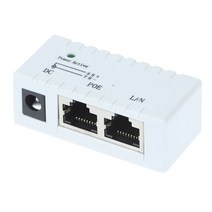 패시브 POE 인젝터 스플리터 벽 마운트 어댑터 IP 카메라 VoIP 전화 네트워크 AP 장치 10/100Mbp 12V - 48V, 한개옵션0