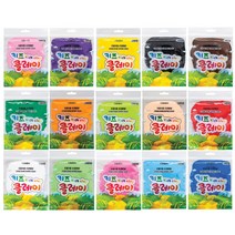키즈 클레이 50g 지퍼백 15색상 컬러클레이 클레이, 빨강