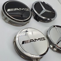 벤츠 휠캡 75mm AMG 휠캡 클립형 WHEEL CAP, AMG-블랙