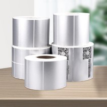 QR 바코드인쇄 스티커용지 롤라벨지 4x3, 가로4cmx세로3cm
