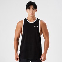 허그본 스몰로고 HVN 민소매 헬스나시