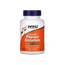 나우푸드 파파야 엔자임 효소 PapayaEnzymes 180 로렌지 로젠지 소르비톨 만니톨 파파인 브로멜린 브로멜라인 파인애플 프로테아제, 01. 나우푸드 파파야 엔자임 효소 180정