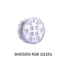 빔프로젝터렌탈 특수조명 업소용수족관 LED 잠수정 작동 RGB 수중 램프 꽃병 그릇 정원 파티 물고기 탱크 장식 조명 방수, [01] 5050 RGB 10LED, [05] 5 lamp 1 controller