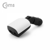 [ID059] Coms 차량용 USB 2포트 시가잭 LED 3.4A출력