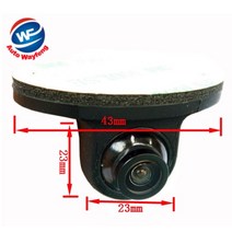 어라운드뷰 옴니뷰 전후방 호환용 미니 CCD CCD 야간 360 도 자동차 후방 카메라 전면 카메라 전면 측면, 01 12V