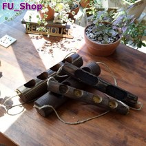 원통형 목재화분 대 지름 행잉 목부작, 지름 8cm(대) 4구