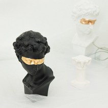 무어스튜디오 인테리어 다비드 석고상 오브제 소품 조각상, 블랙