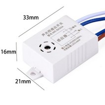 모듈 220V 감지기 사운드 음성 센서 지능형 자동 On Off 조명 스마트 스위치 복도 목욕 창고 계단, 01 MR-SK50A