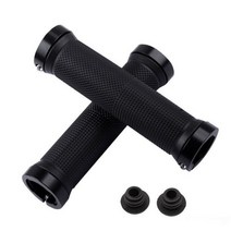 실리콘 소재 MTB 미끄럼 방지 사이클링 그립 2 개입 산악 로드 바이크 핸들바 커버 그립 자전거 액세서리, BP0820-Black