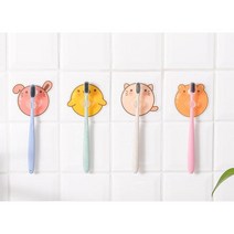 칫솔꽂이 마스크걸이 접착후크 홀더 거치대, 병아리, 1개