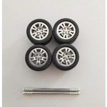 RC카 타이어 80pcs(20sets) 164 스케일 합금 자동차 모델 타이어 휠 w 차축 직경 11.6mm 1:64 domeka 성냥갑 minigt xcartoys, 20sets 유형 d