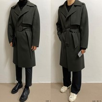 [고퀄리티] 남성 남자 캐시미어 핸드메이드 명품브랜드공장공유 울 모직피 반더블 오버핏 롱 로브 정장 맥시 싱글 캐주얼 발마칸 체스터 트렌치디자인 겨울 추천 카키 자켓 아우터 코트