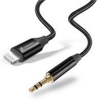 룩스핏 아이폰옥스선 라이트닝 8핀 to 3.5mm 애플 aux 케이블, 1개
