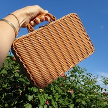 빈티지 라탄 피크닉 바구니, 상세페이지 참조